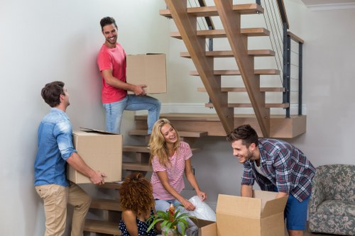 Man and van removal service helping with a local move in Upton