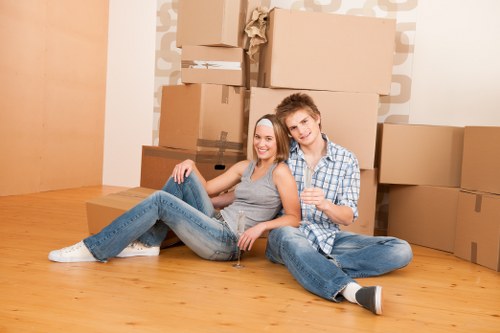 Man and van removals service helping with a local move in Upton