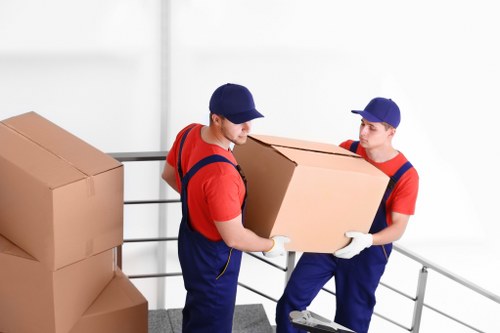 Office removals team planning a business relocation in Upton