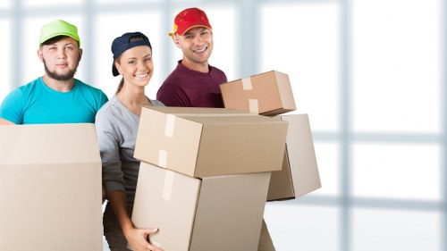 Sorted household items ready for charity reuse and recycling