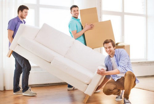 House movers planning a residential move in Upton