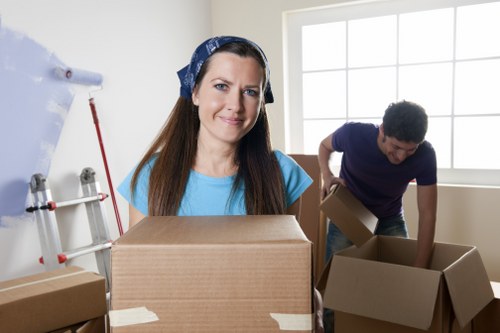 Removal team helping with a local house move in Upton