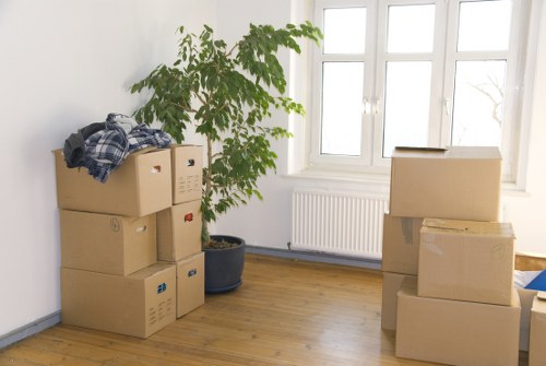 Preparing belongings for a smooth removal van move in Upton