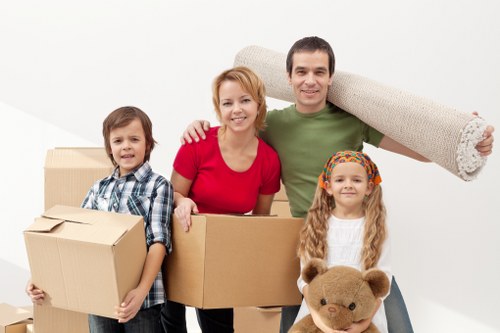 House movers navigating access and parking challenges in Upton