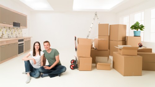 Careful loading of furniture during a Upton relocation