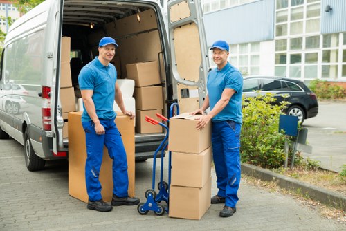 Risk assessment being completed before a safe van loading job