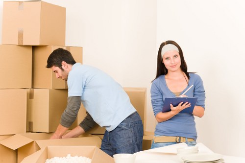 Local moving team handling access and parking challenges in Upton