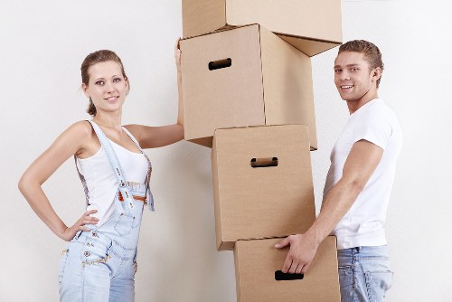 Local movers handling access and parking for a property in Upton