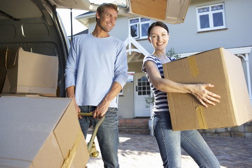 Professional removals van prepared for a residential move